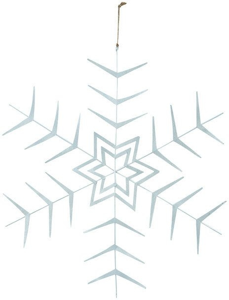Juleornament House Doctor Crystal Papir Sølv ø10