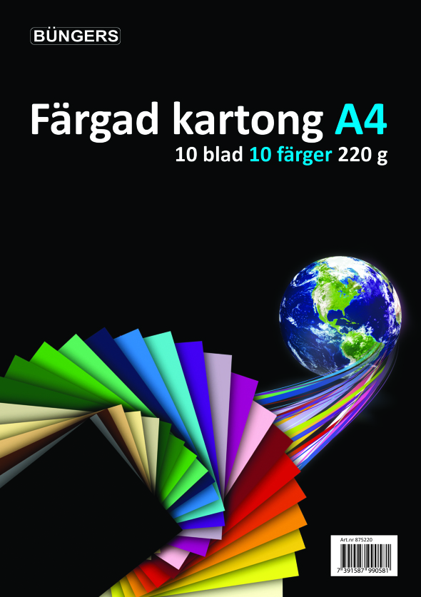 Karton 220 Ass Farver