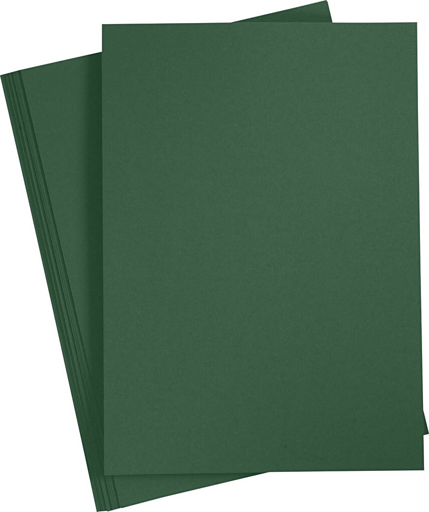 Karton Farvet 210x297 180 Mørk Grøn Ark