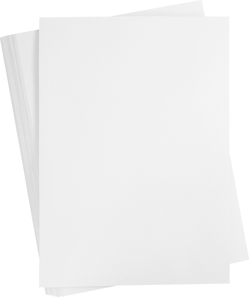 Karton 180 Hvid 100 Ark