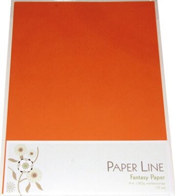 Karton Mørkeorange Ark 180 Fantasy Paper Paper Line