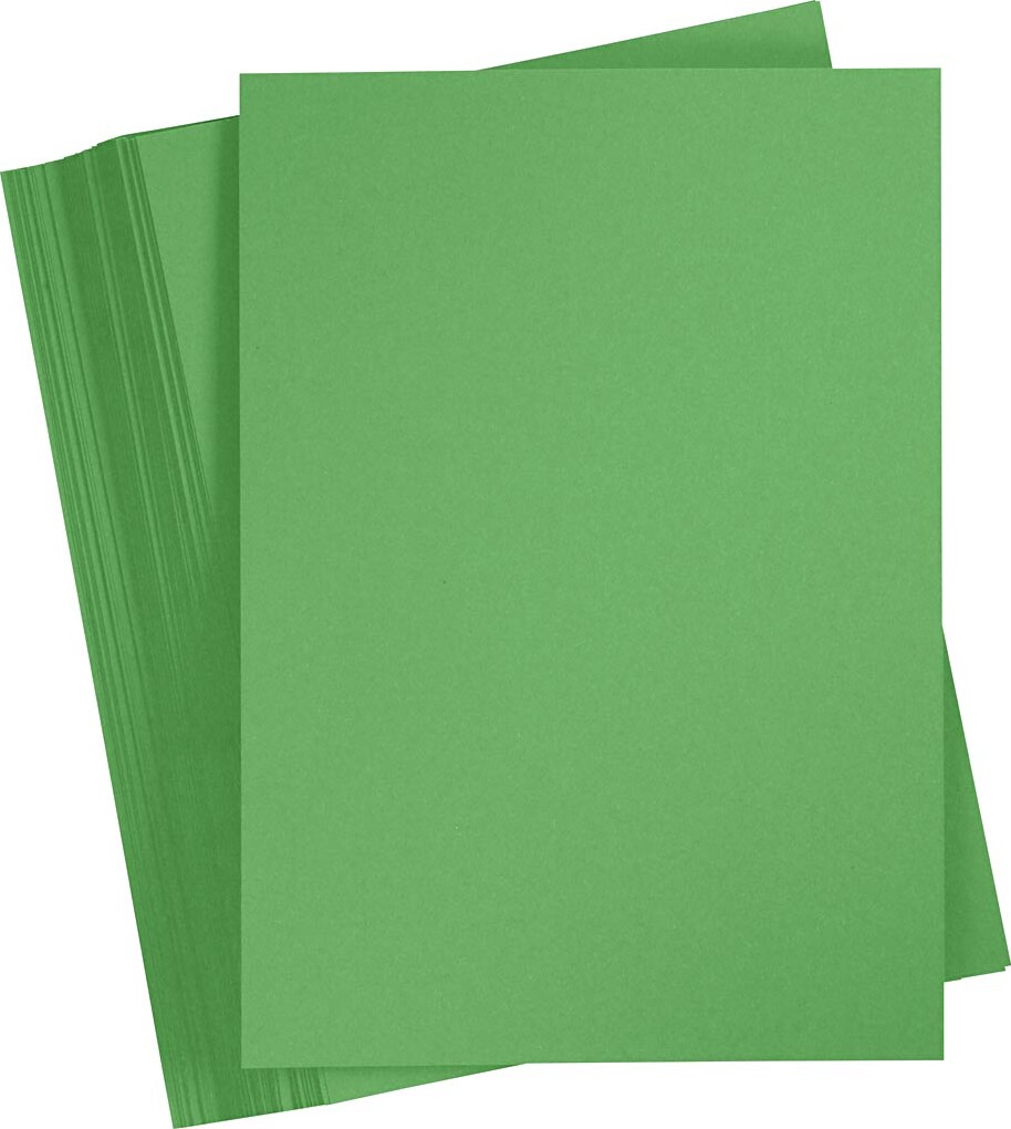 Karton 210x297 180 Græsgrøn 100 Stk