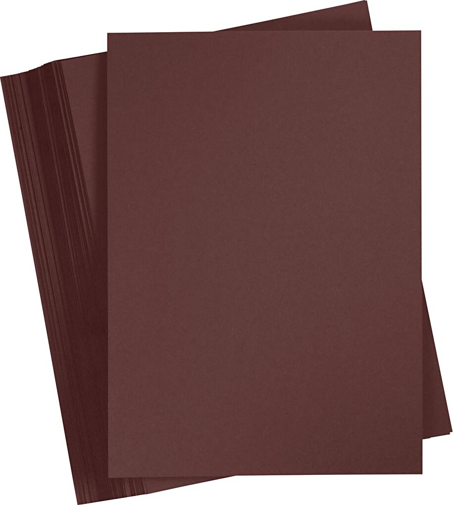 Karton 210x297 180 Mørk Brun 100 Stk