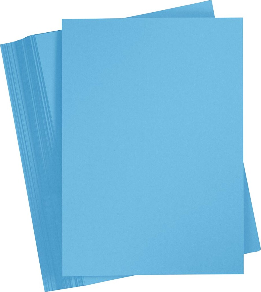 Karton 210x297 180 Turkisblå 100 Stk