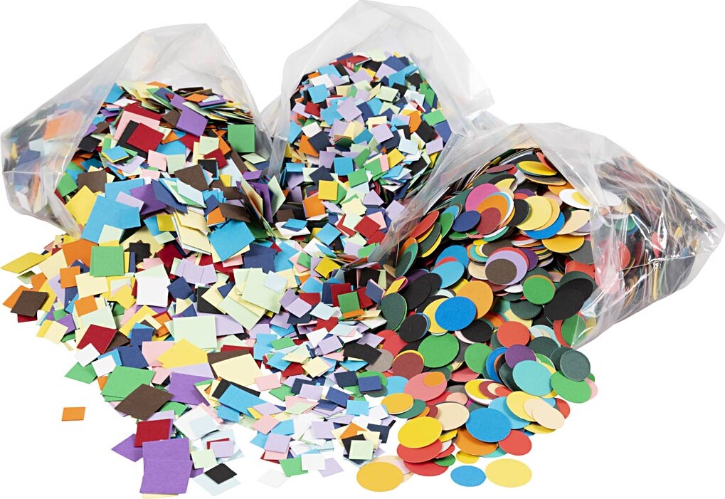 Kartonmosaik Str   Assorterede Farver 8x180