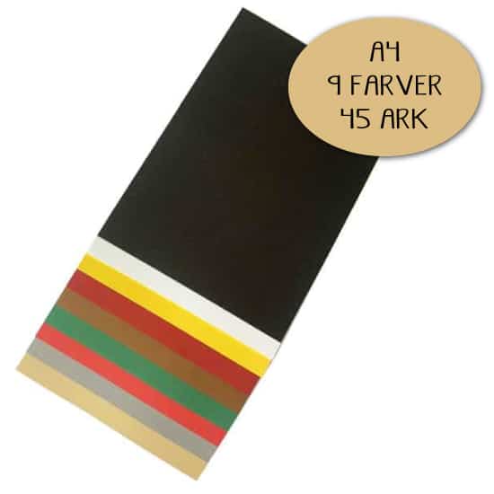 Kartonpakke Julefarver