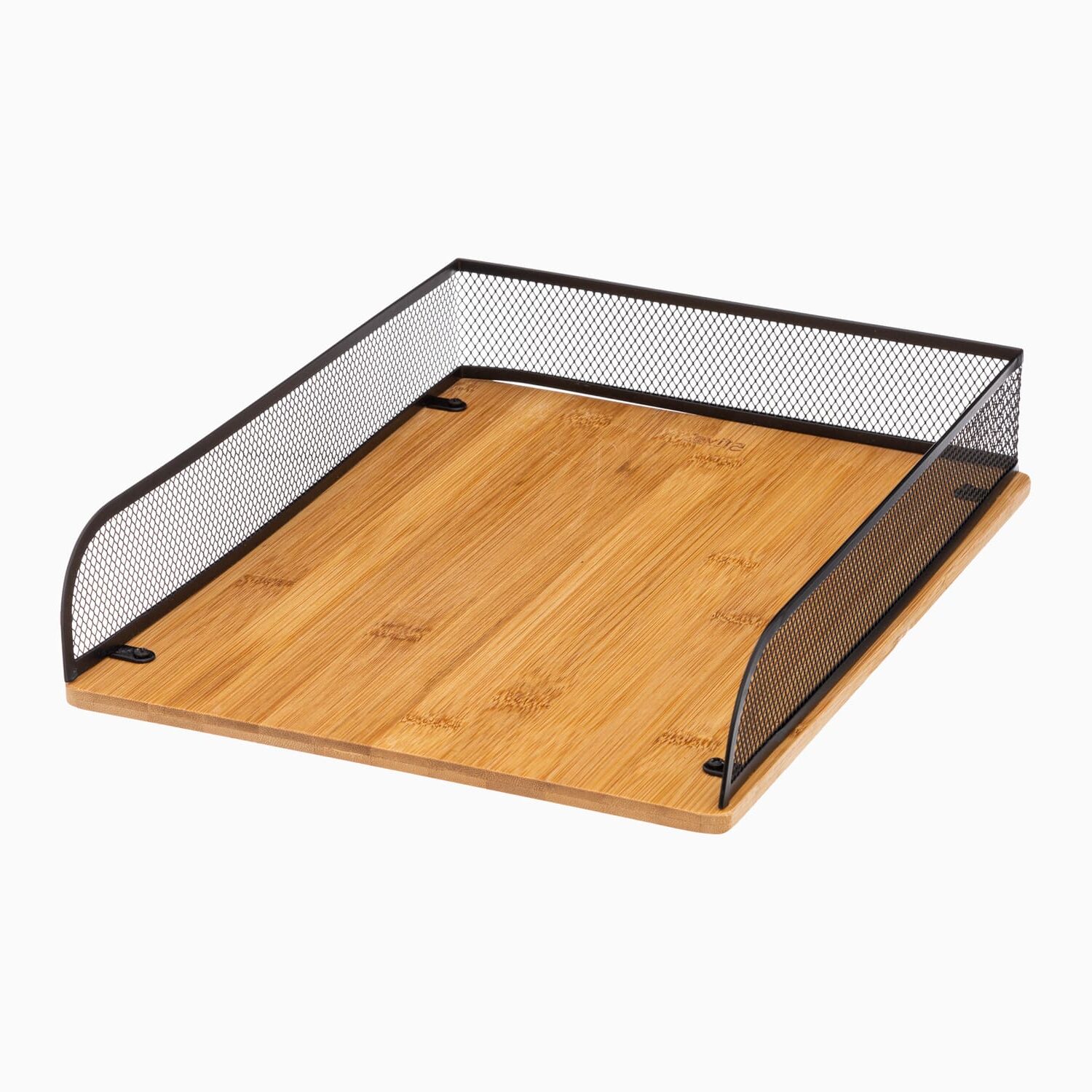 Kasse Til Papir Bambus Metal Sort 14cm 29cm 5cm Brooklyn