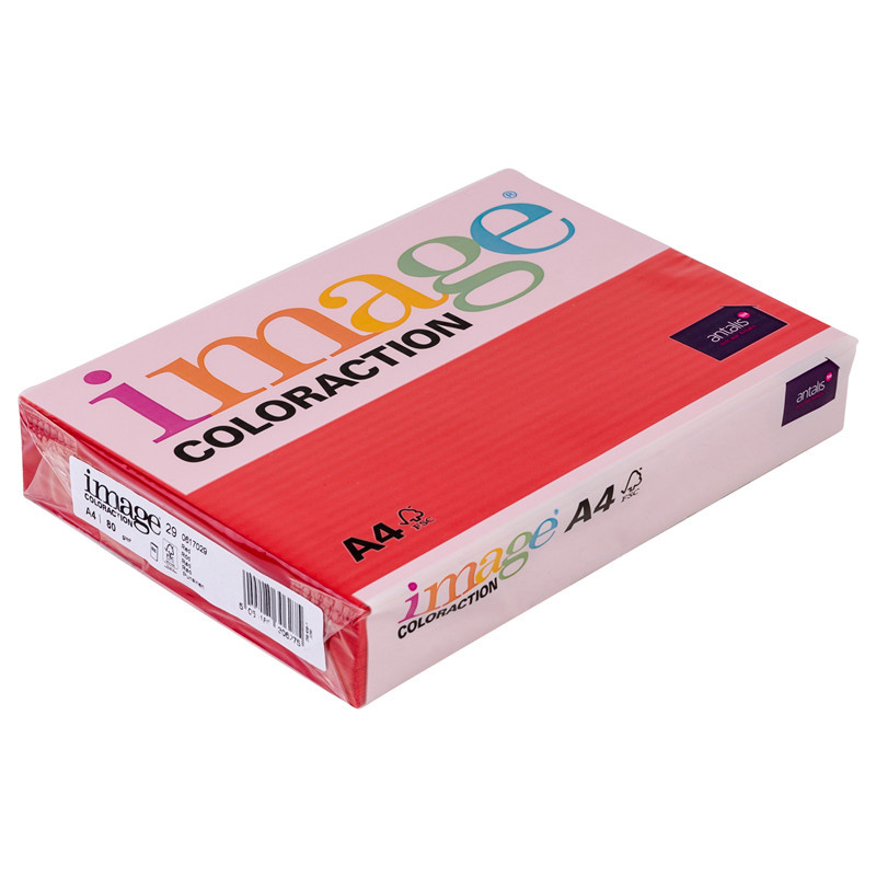 Kopipapir 80g Rød 500 Ark