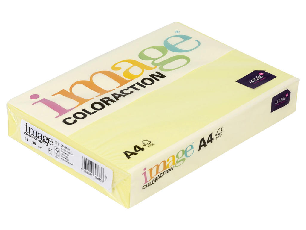 Kopipapir   Lemon Yellow Florida  500 Ark