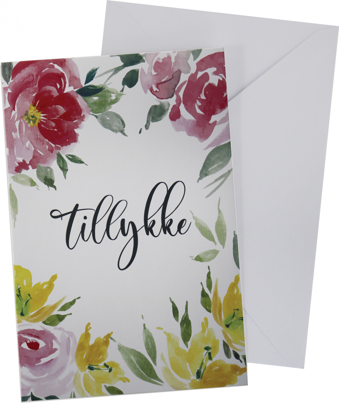 Kort Med Konvolut Blomstertillykke11 Scanseason