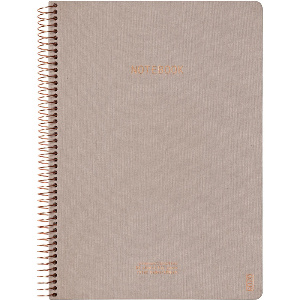 Kozo Notesbog 80bl Sand