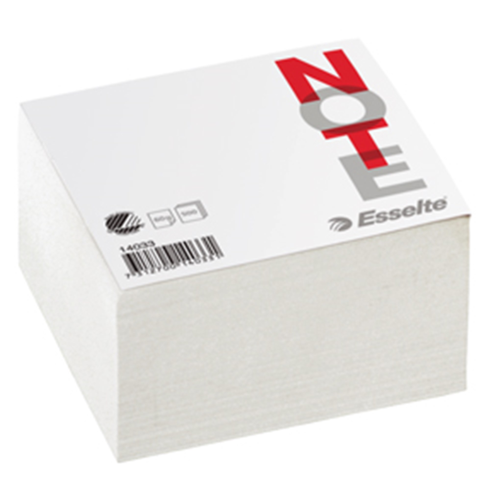 Kubusblok 10x10cm Ulinieret 500 Ark