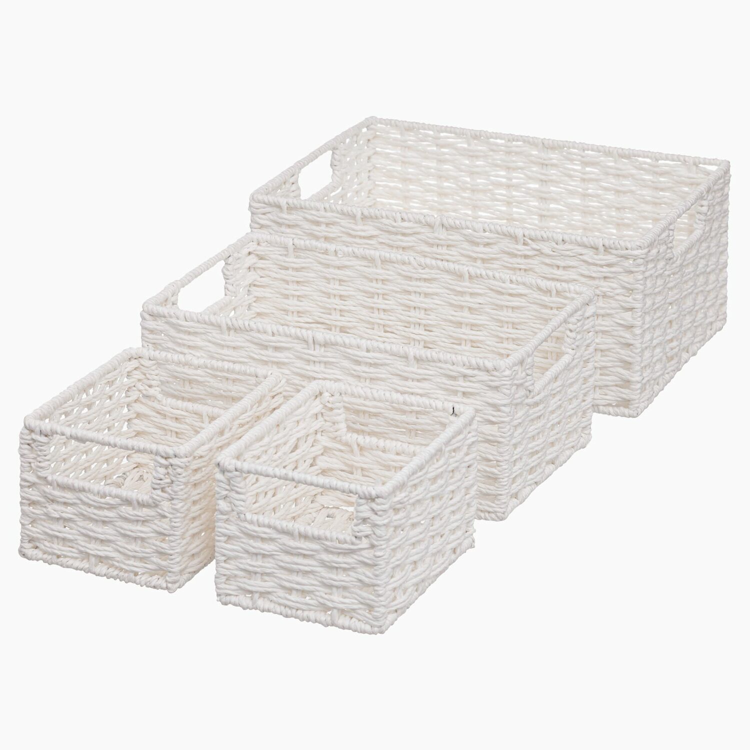 Kurve Papir Sæt Med Stk Hvid 24cm 32cm 14cm Iben