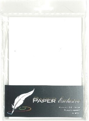 Kuvert 120g Hvid Tekstureret 10stk 930 Paper Exclusive