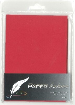 Kuvert 120g Rød Tekstureret 10stk 918 Paper Exclusive