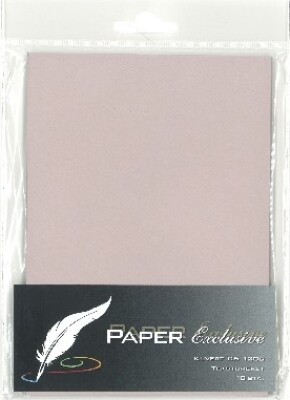 Kuvert 120g Rosa Tekstureret 10stk 922 Paper Exclusive