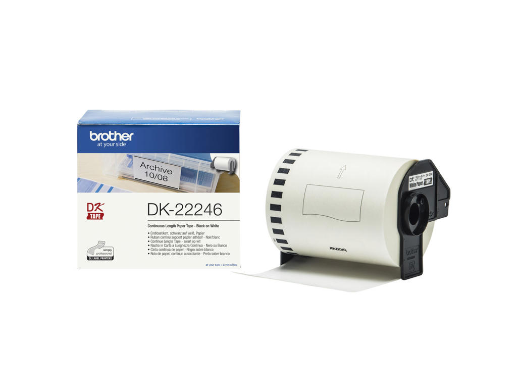 Label Brother Dk22246 103 Meter Hvid Papir