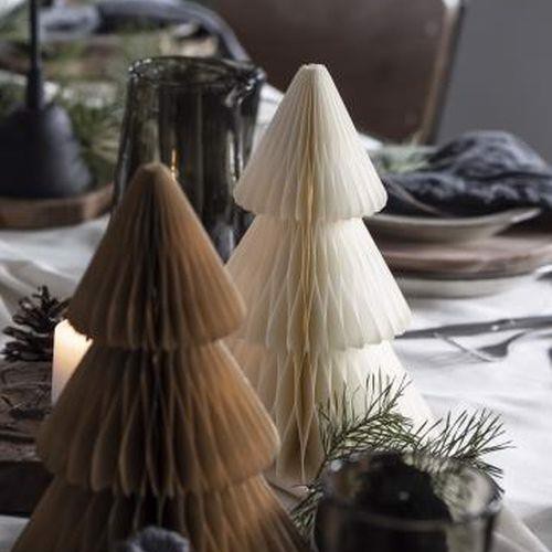 Laursen Juletræ Foldet Papir Off White