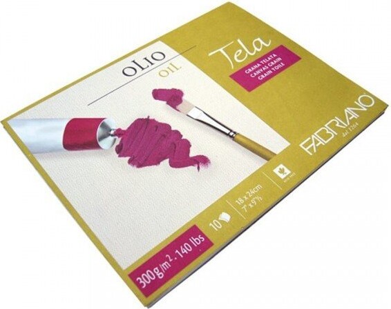 Maleblog Til Oliemaling Canvas Grain Ark Fabriano