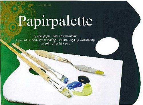 Maletilbehamp195amp184 Artino Paper Palettes Papirpaletter Ark