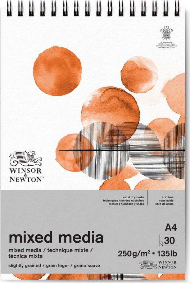 Mixed Media Pad Skitsebog Sider Winsor   Newton