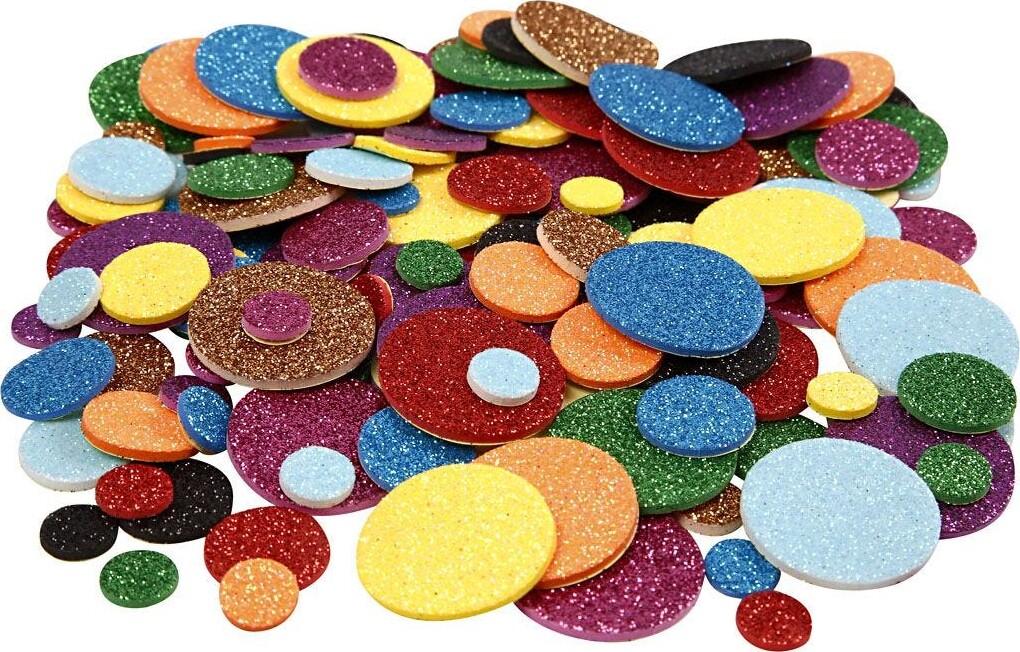 Mosgummi Cirkler Selvklæbende Assorterede Farver