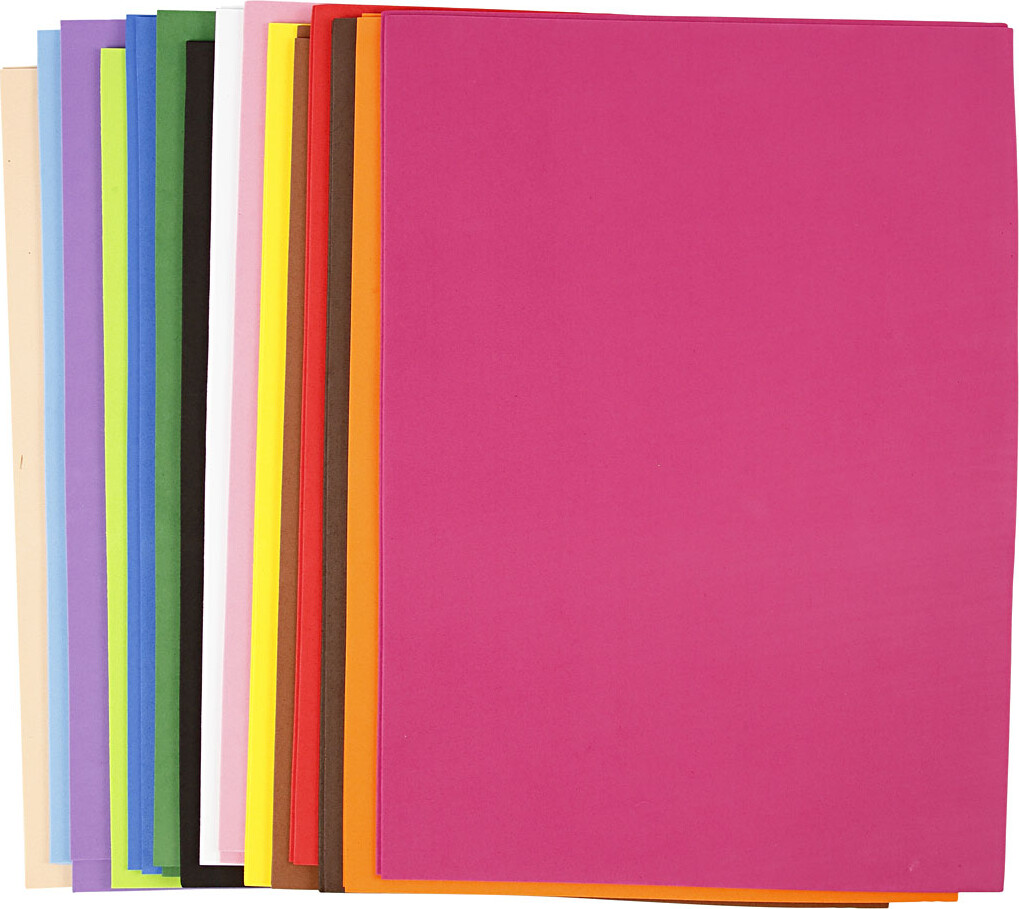 Mosgummi 297x420 Tykkelse Assorterede Farver Assorterede Ark