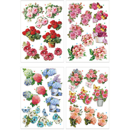 Motiver Blomster Ark 21x30 4ark