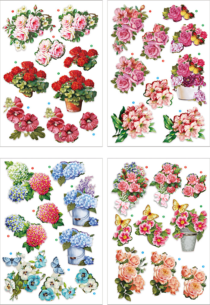 Motiver Blomster 21x30 Ark