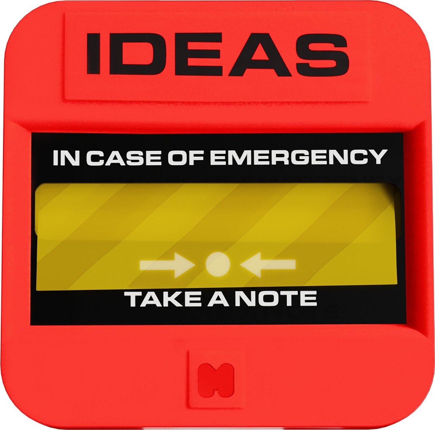 Mustard Emergency Sticky Notes 100 Sheets