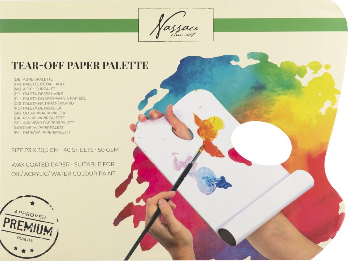 Nassau Fine Art Malerpaletter Papir Ark