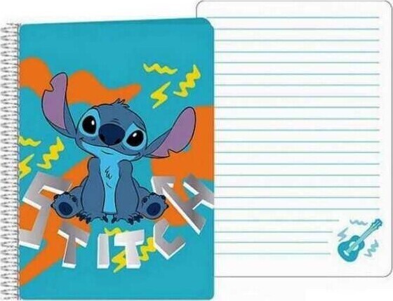 Notesbog Med Spiral Disney Stitch