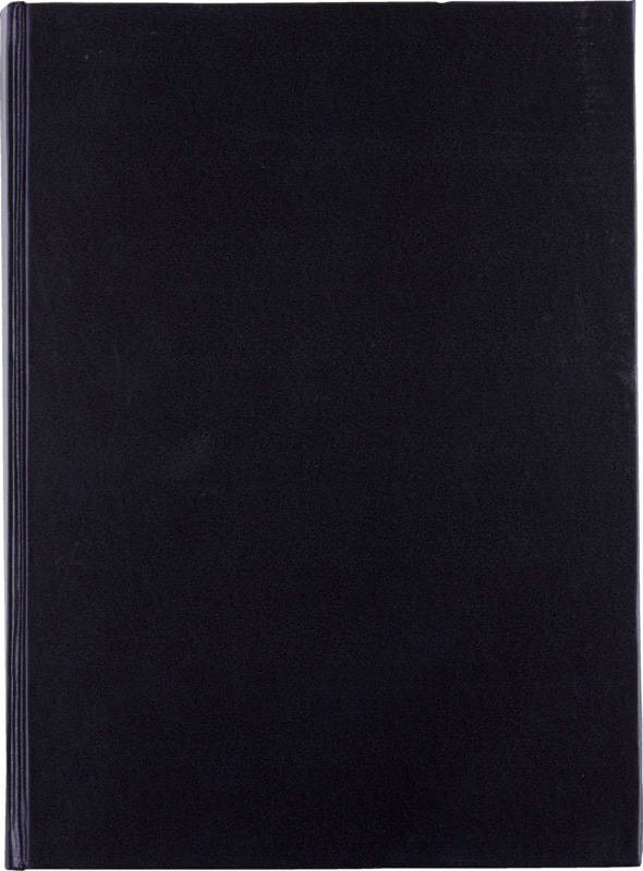Notesbog Sort Ulinieret