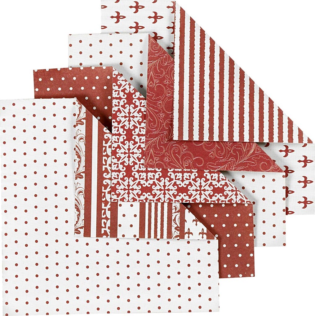 Origami Papir Str 10x10 Forskellige Ark