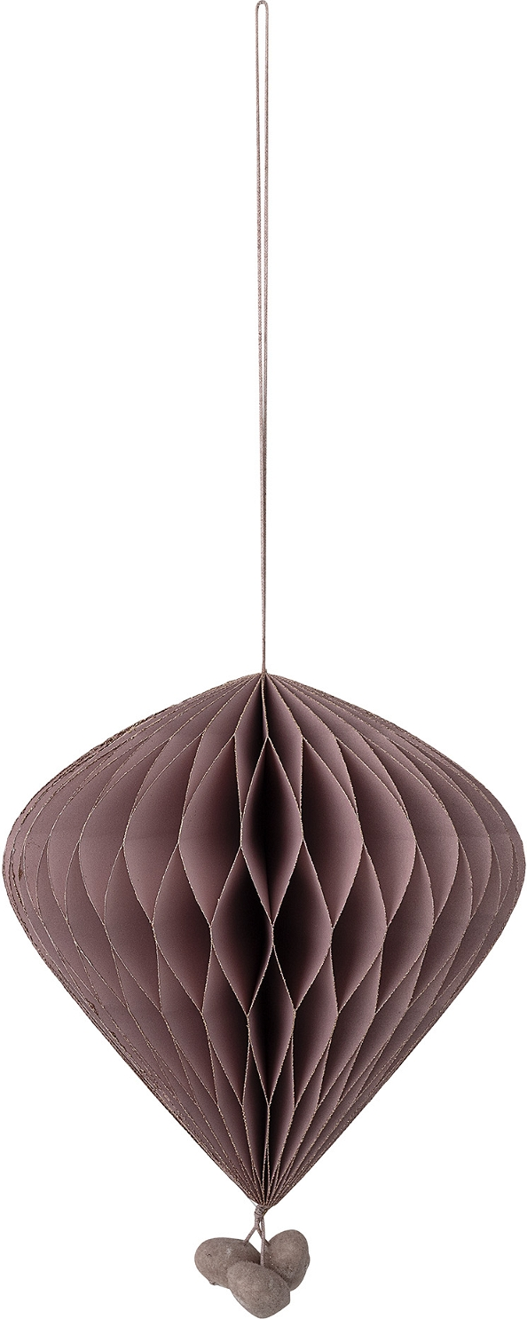 Ornament Bloomingville Porcha Julepynt ø18 H22 Papir Brun