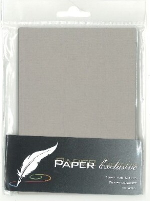 Paper Exclusive Kort 240g Grå Tekstureret 10stk 961 Paper Exclusive