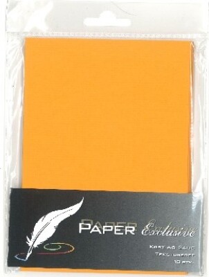 Paper Exclusive Kort 240g Orange Tekstureret Stk