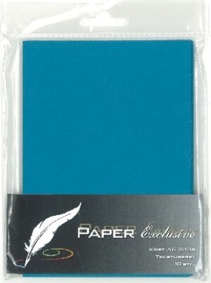 Paper Exclusive Kort 240g Petroleum Tekstureret Stk
