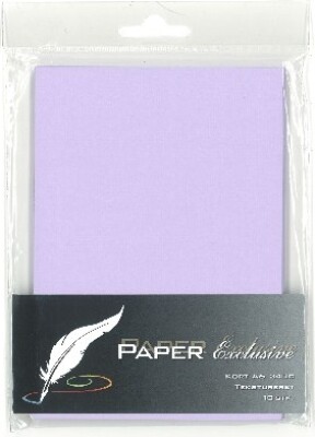 Paper Exclusive Kort 240g Violet Tekstureret Stk
