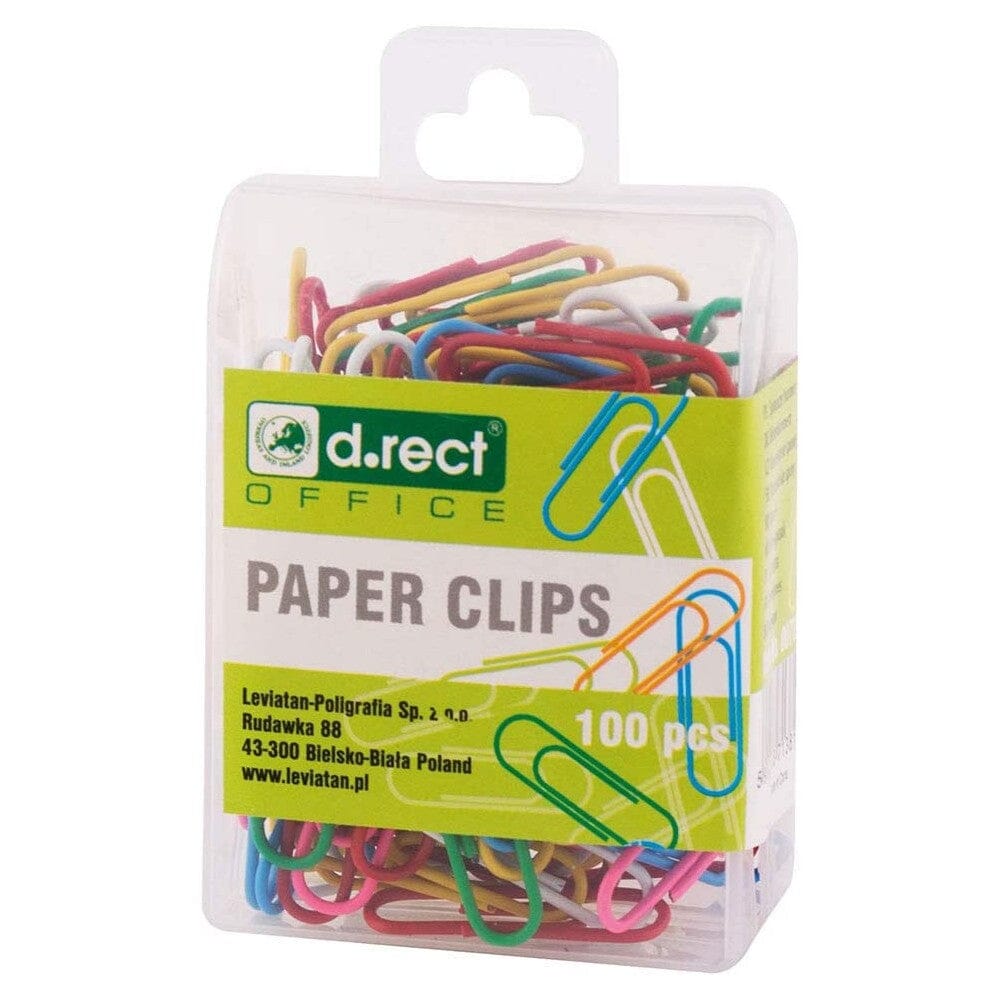 Papir Clips 100 Stk Farvet