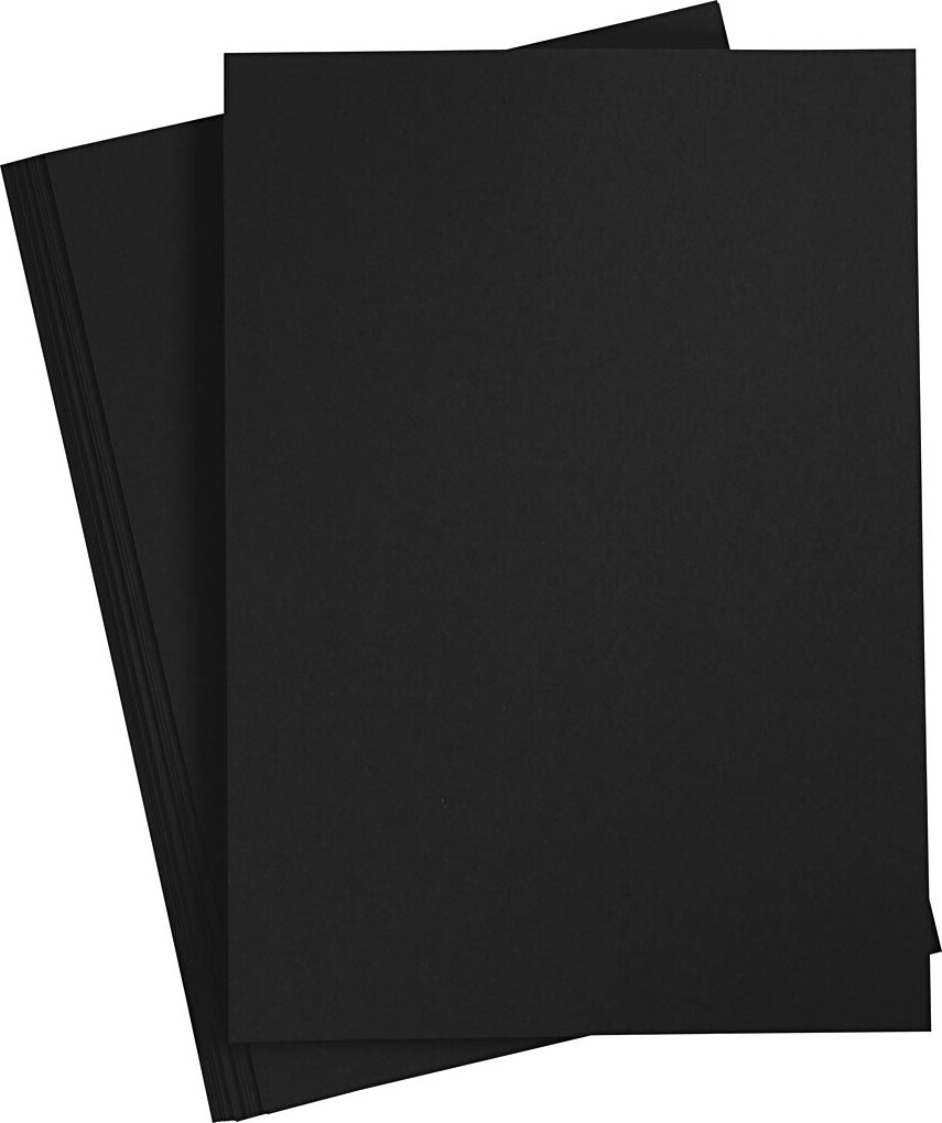 Papir 210x297 Sort Stk