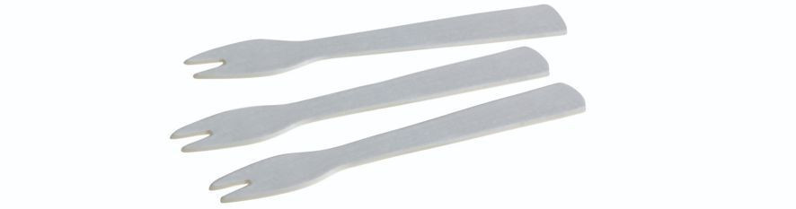 Pommes Frites Gaffel Papir Engangs Fsc Hvid 1000 Stk