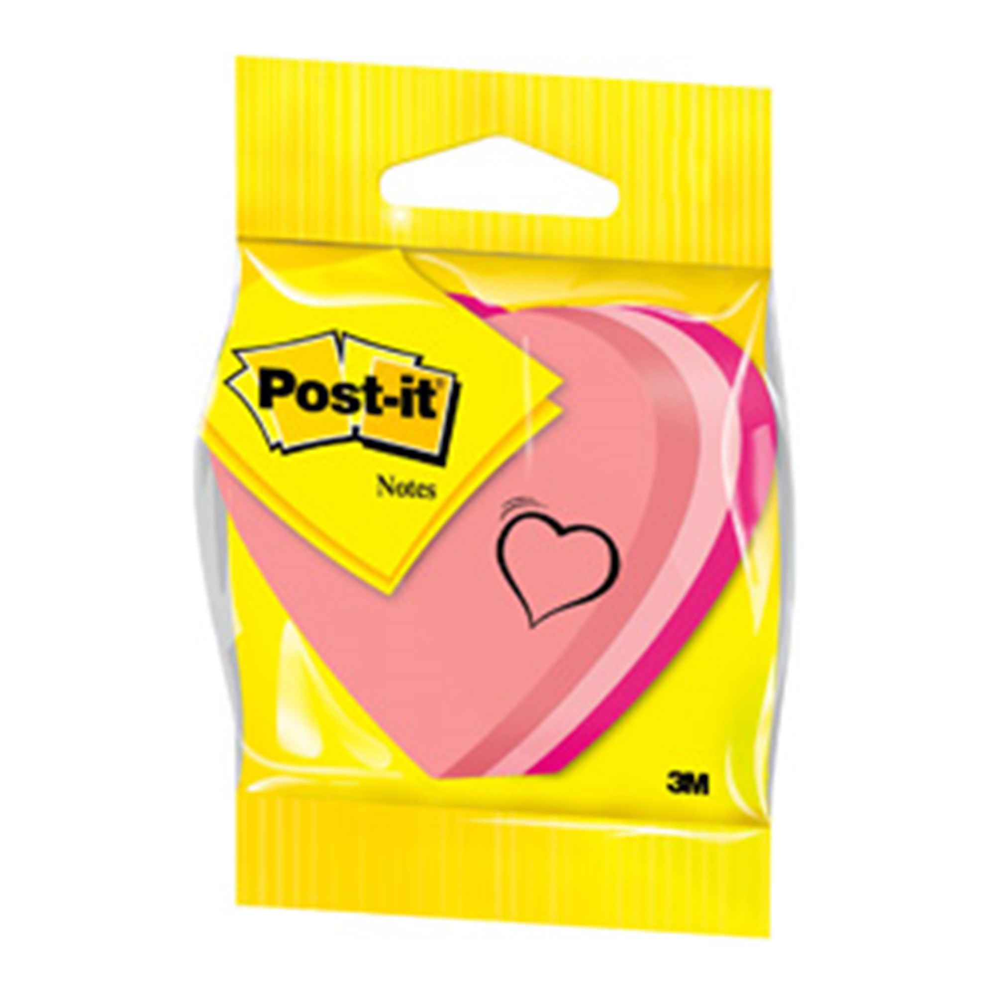 Post Notes 70x70 Formet Som Hjerte