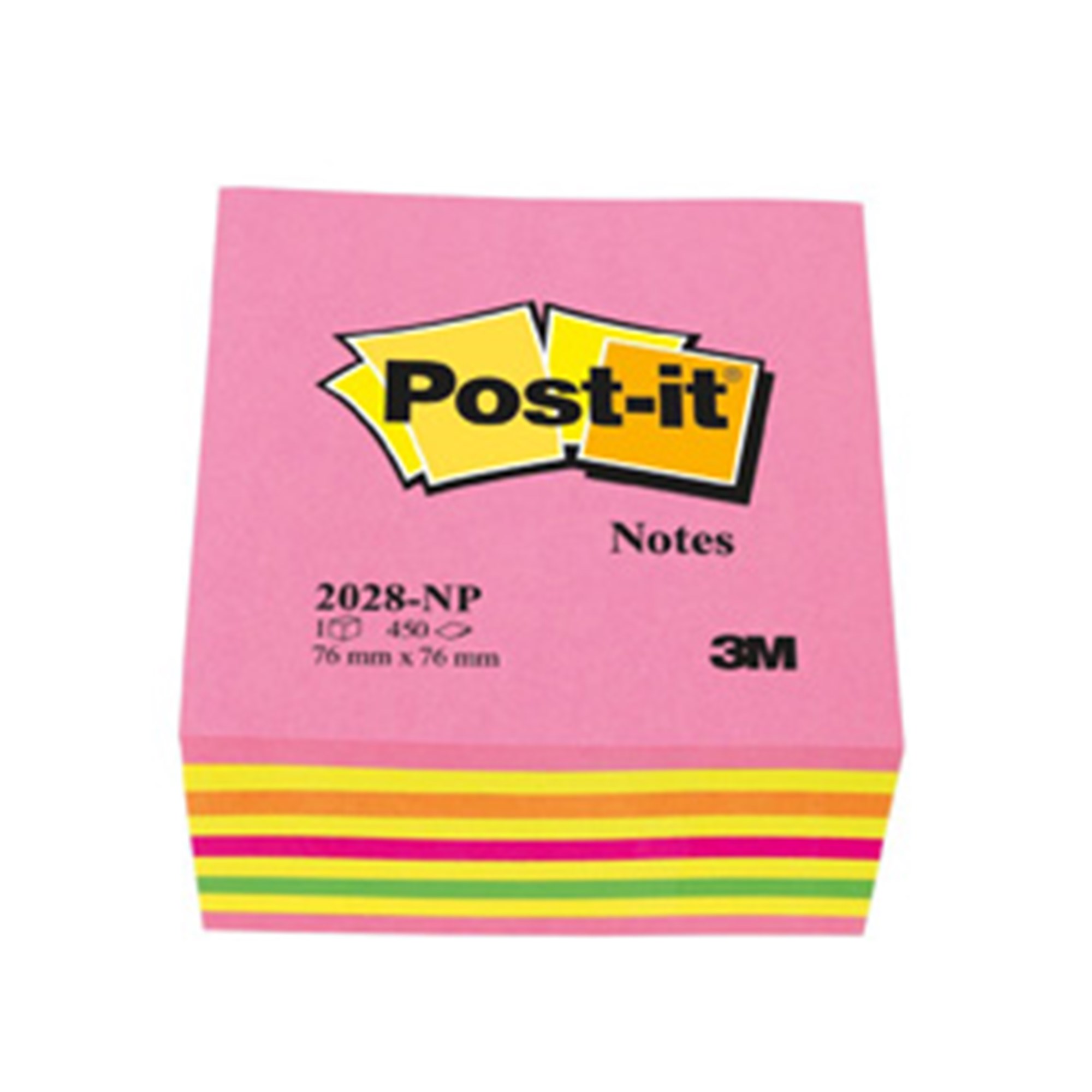 Post Notes 76x76 Kubusblok Lollipop Pink