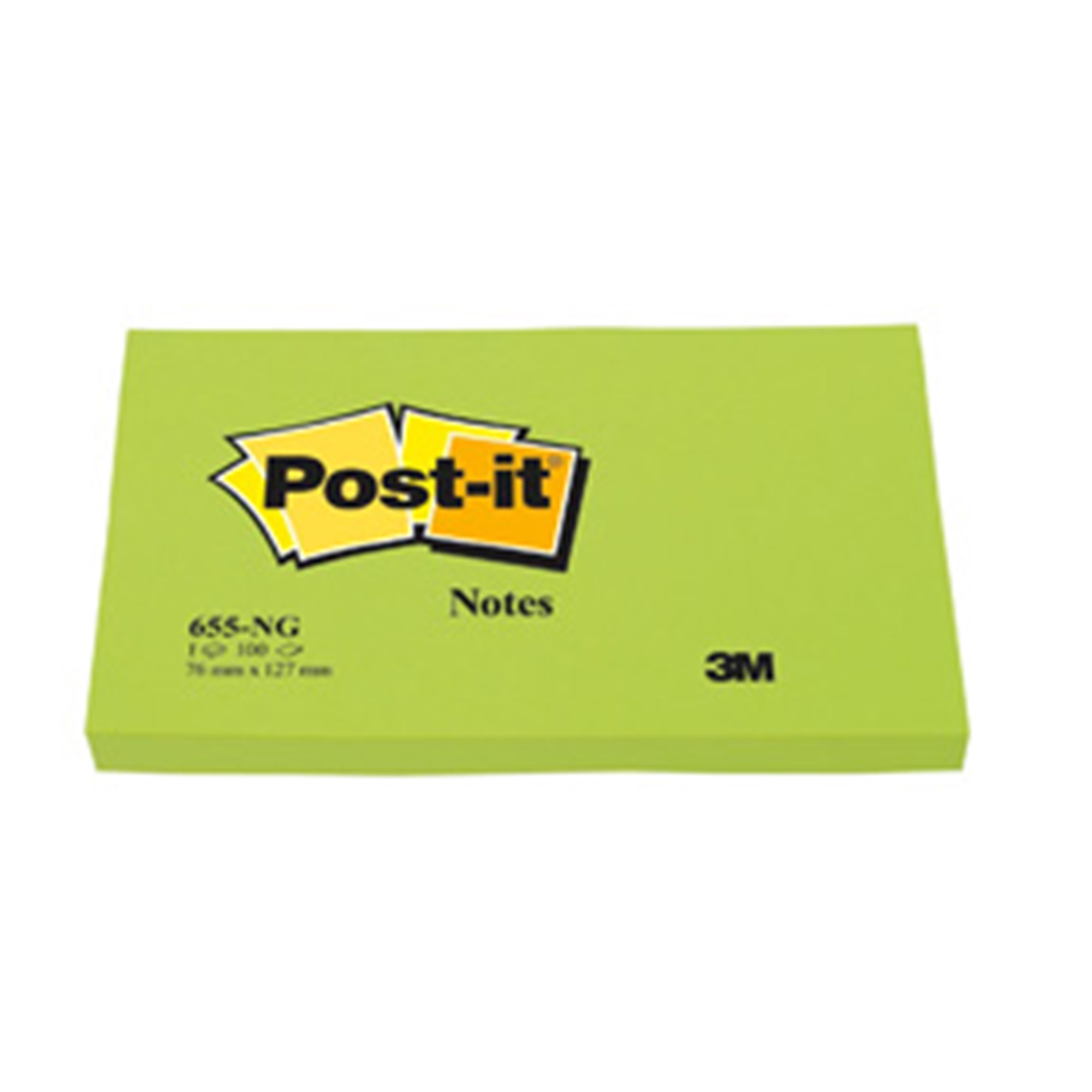 Post Notes 76x127 Neon Grøn