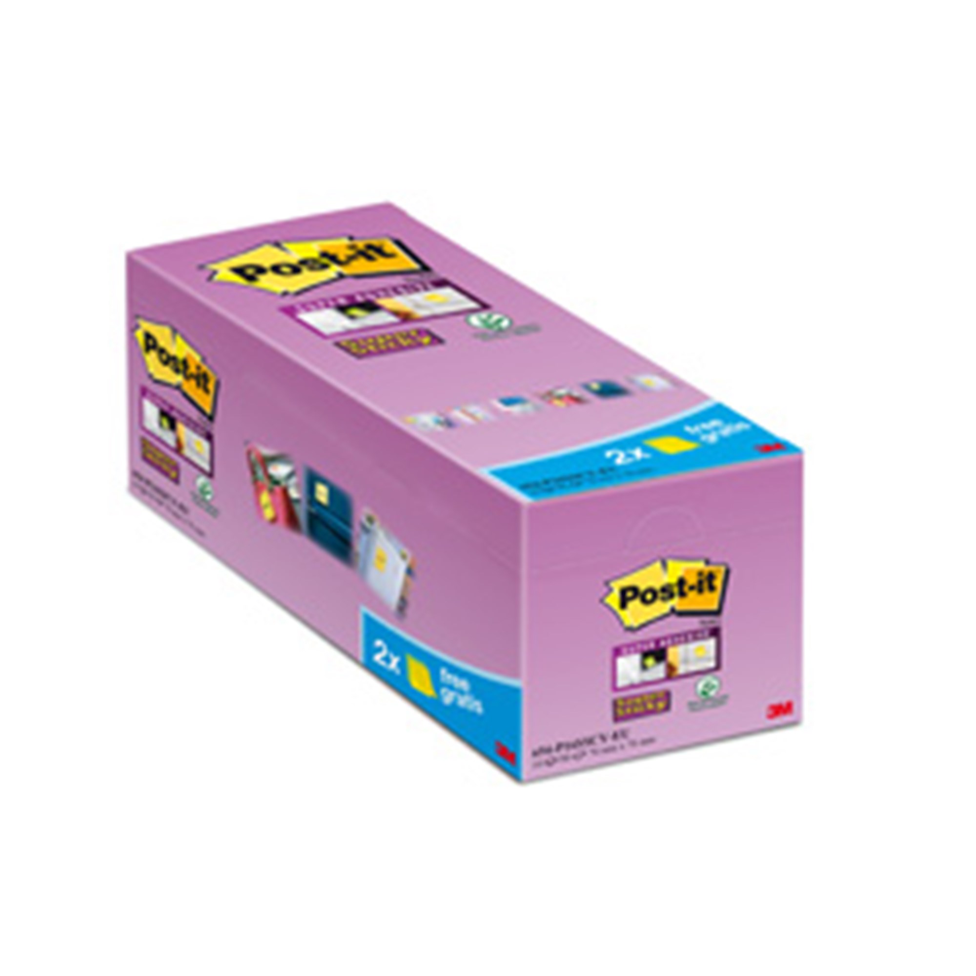 Post Notes 76x76 Pack Gul