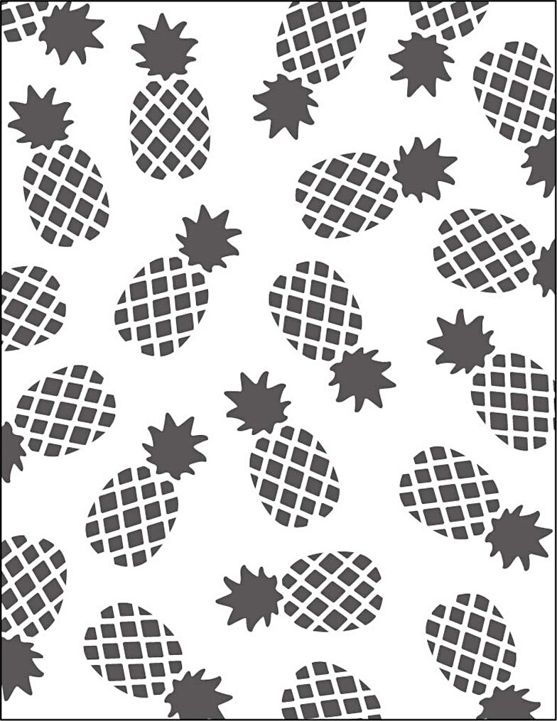 Prægeskabelon Ananas 11x14 Tykkelse