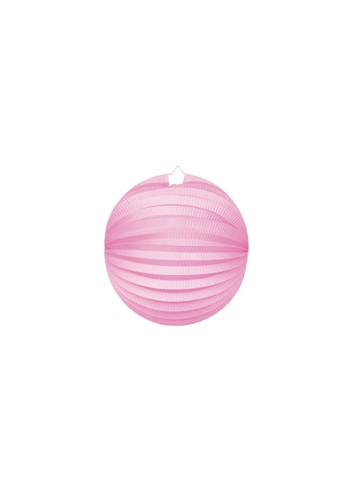 Rund Papir Lanterne Pink ø25