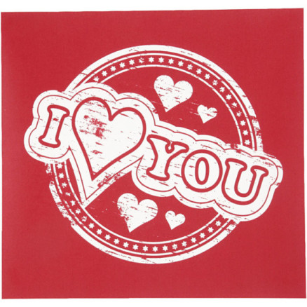 Screen Stencil Love You Ark 20x22 Ark