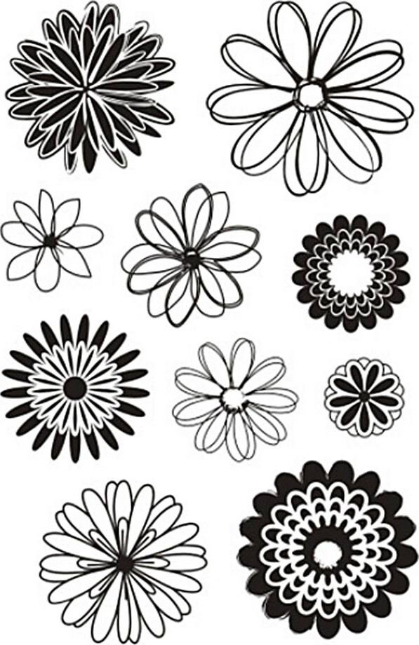 Silikone Stempler Blomster 11x15